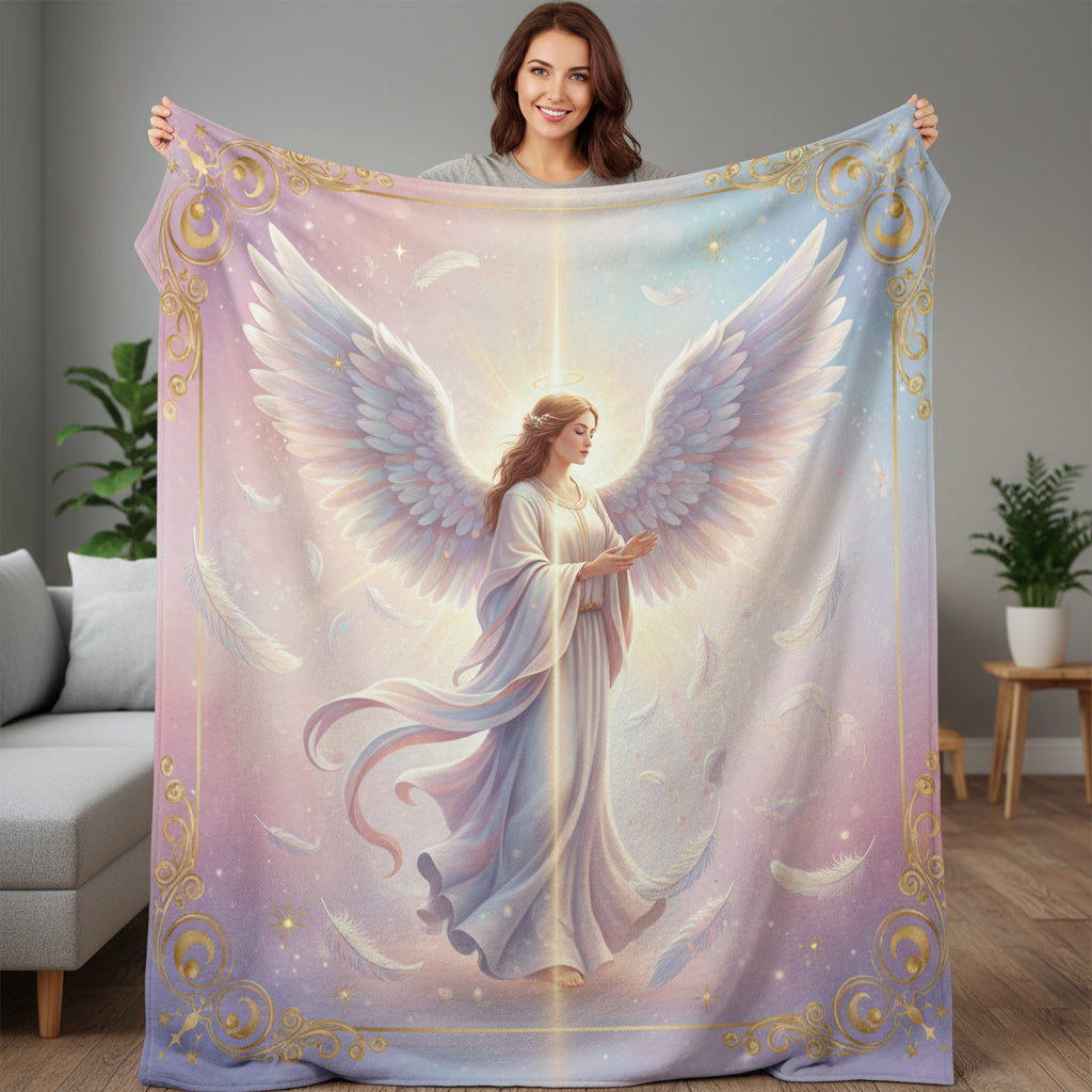 Gift This Lovely Blanket To Someone Today " Heavenly Angel "