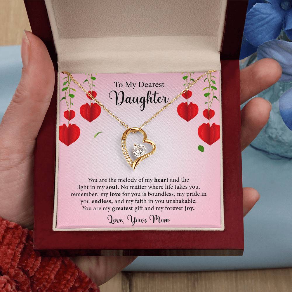 To My Daughter, Forever Love Necklace