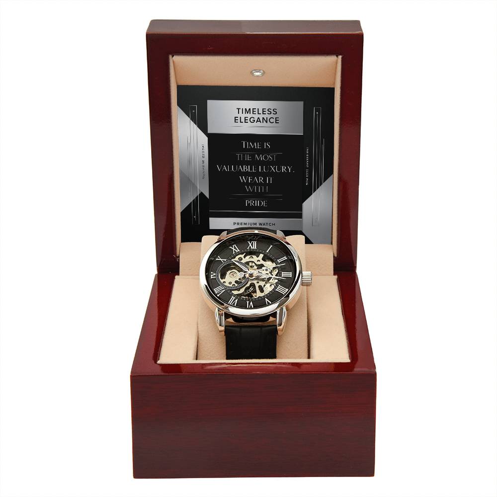 Men's Openwork Watch - A Timeless Blend of Classic and Modern Style