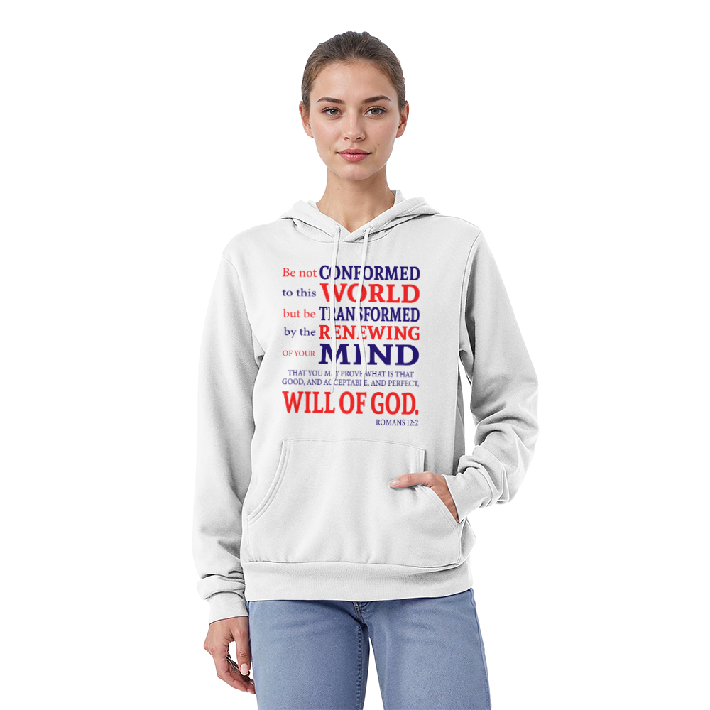 Bella + Canvas 3719 Unisex Pullover Hoodie Front Print