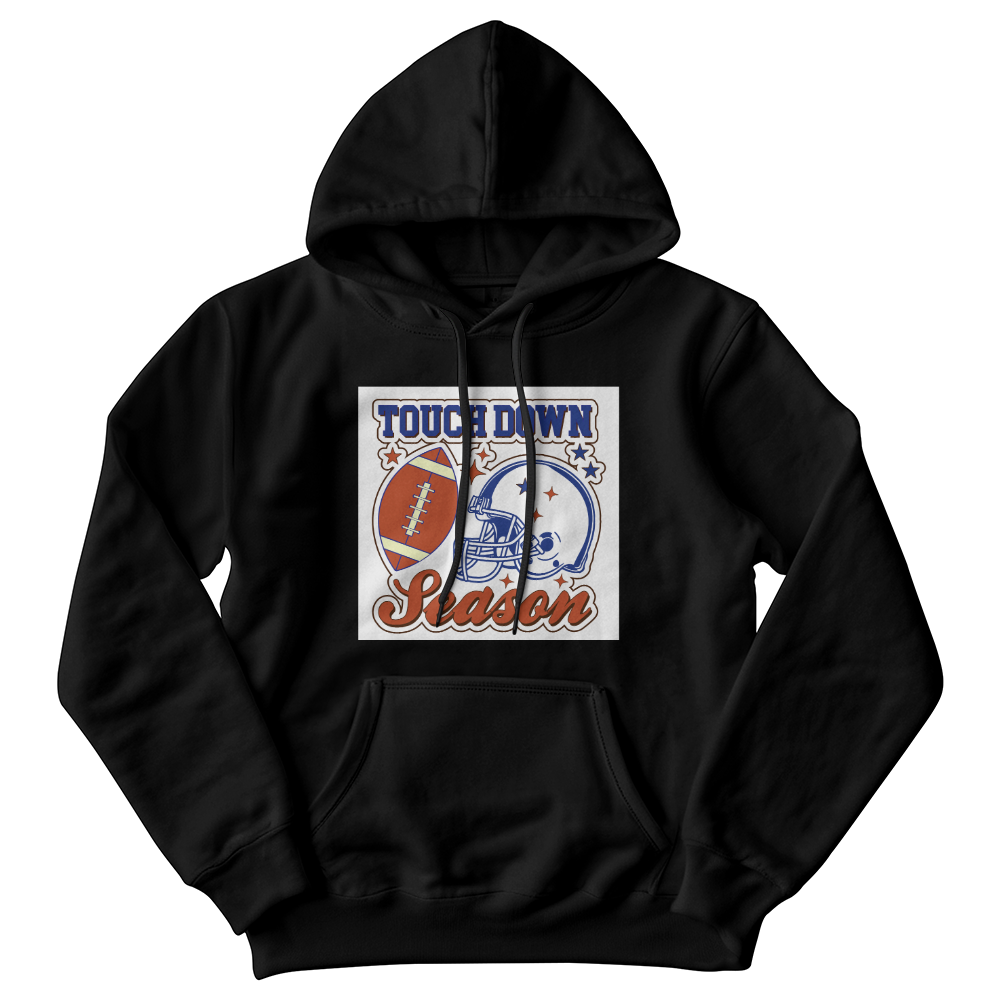 "Touch Down "Gildan 18500 Unisex Hooded Sweatshirt Front Print