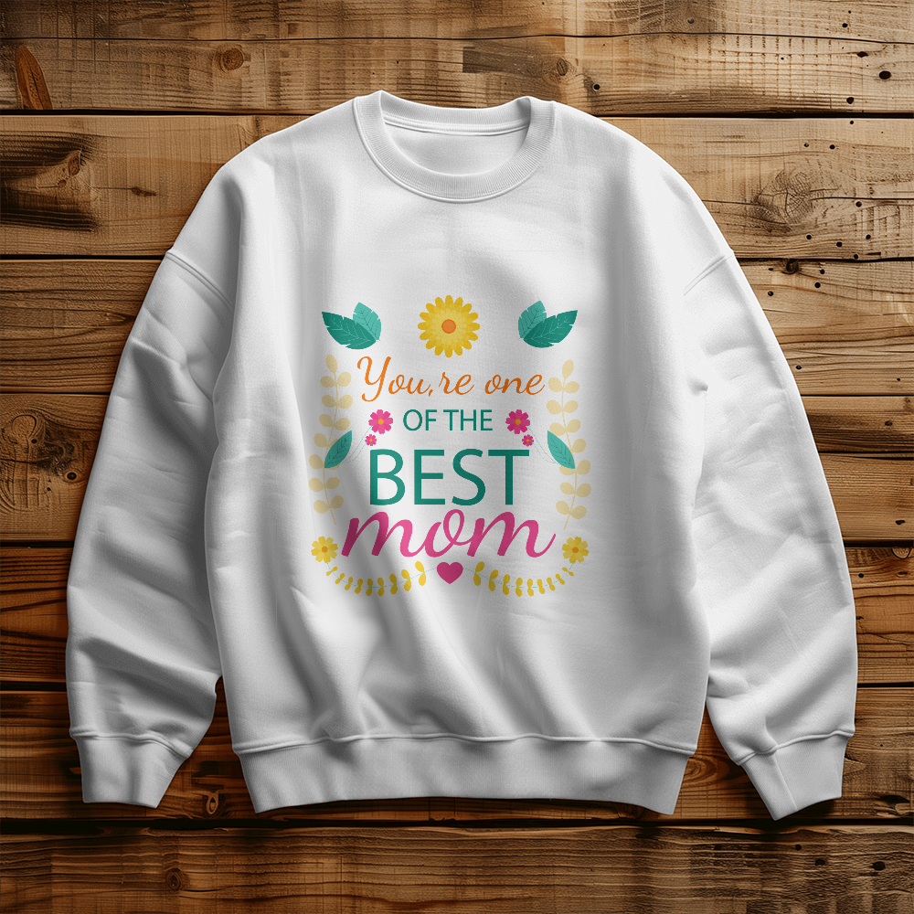 Gildan 18000 Unisex Crewneck Sweatshirt Front Print For Mom