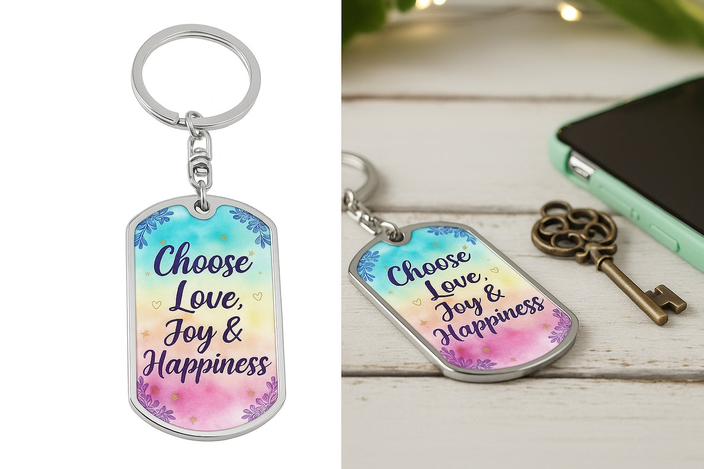 Your Lovely Choose To Love Dog Tag Necklace