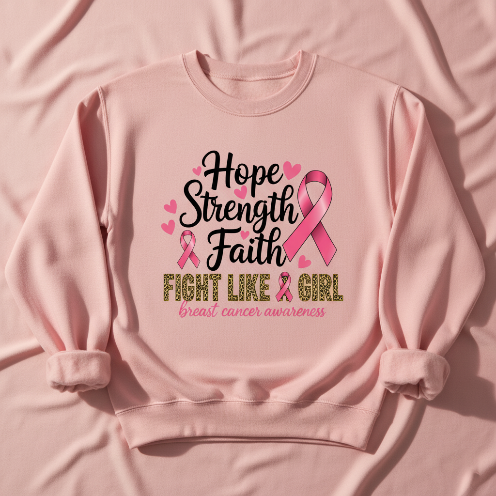 Our Premium Pink Ribbon Breast Cancer Awareness Sweatshirt