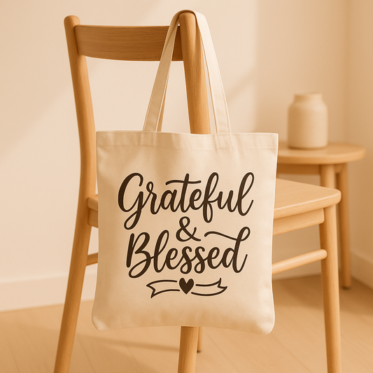 Just for You " Grateful & Blessed" Carrying Bag
