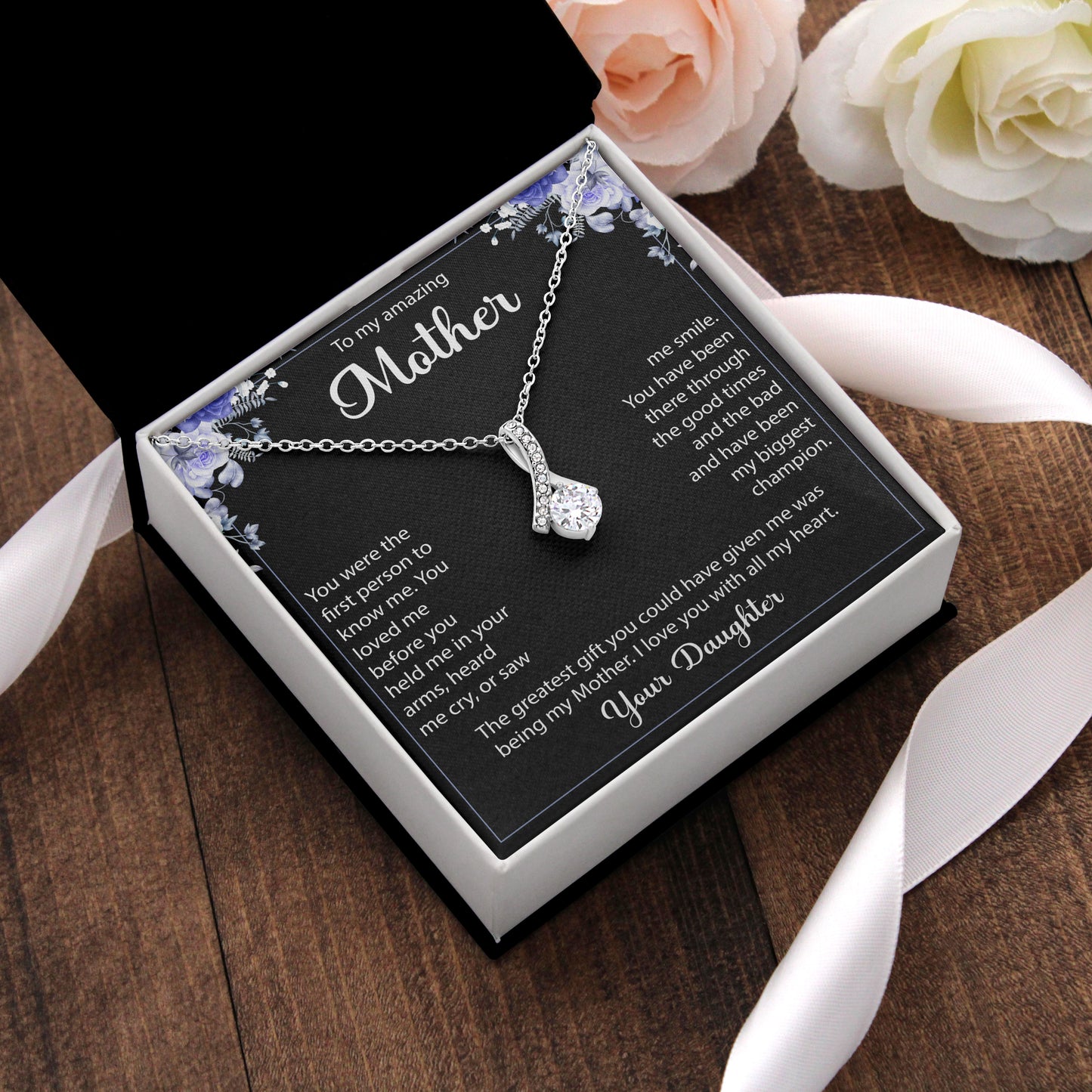 To  Mother - Alluring Beauty Necklace - Gift