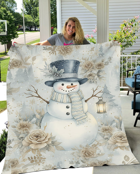 Embrace The Warmth: Our Cozy Christmas Snowman Blanket
