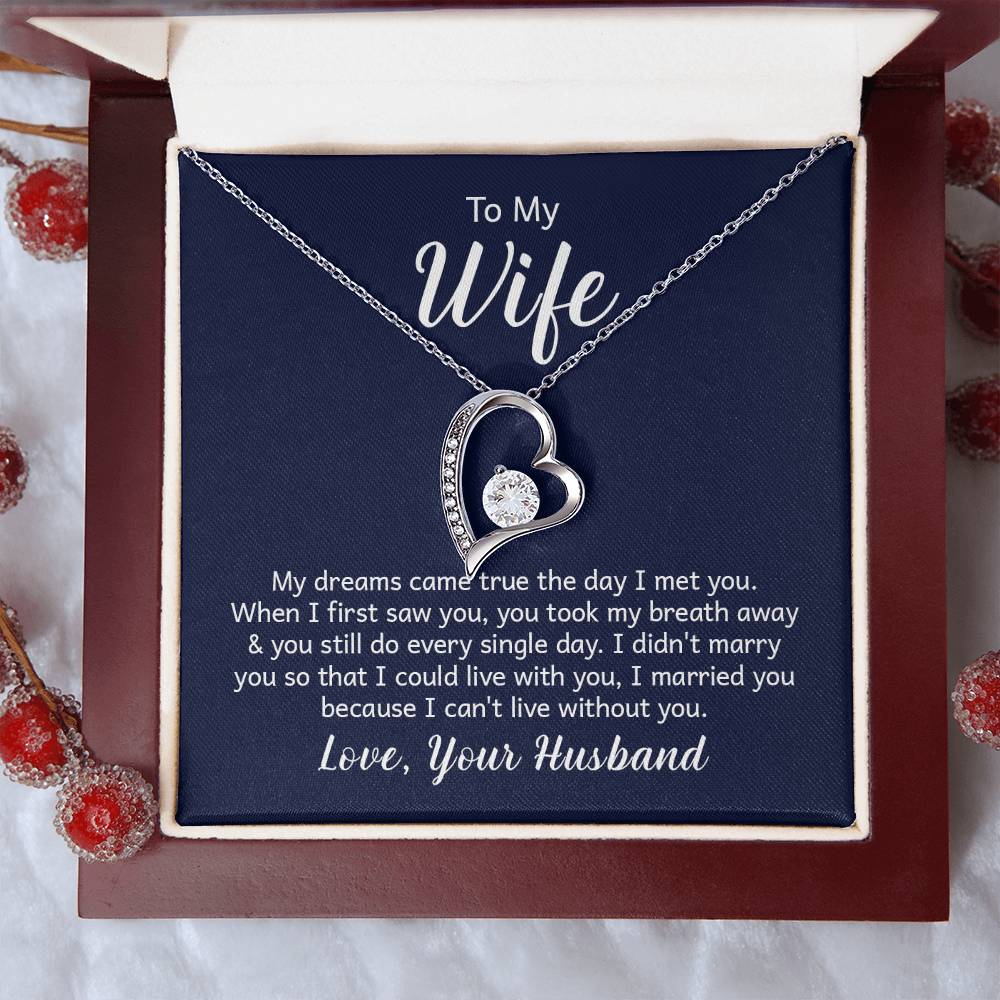 Forever Love Necklace With Message Card