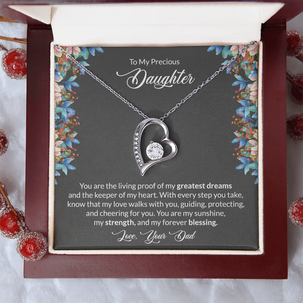 To My Daughter, Forever Love Necklace
