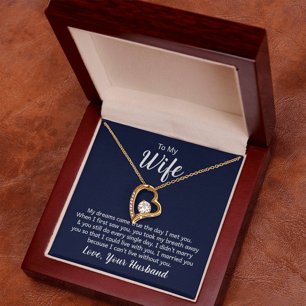 Forever Love Necklace With Message Card