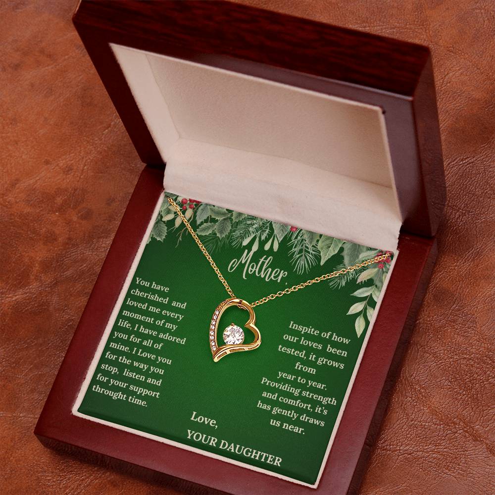 To My Mom - Forever Love Necklace -  A Classic Gift