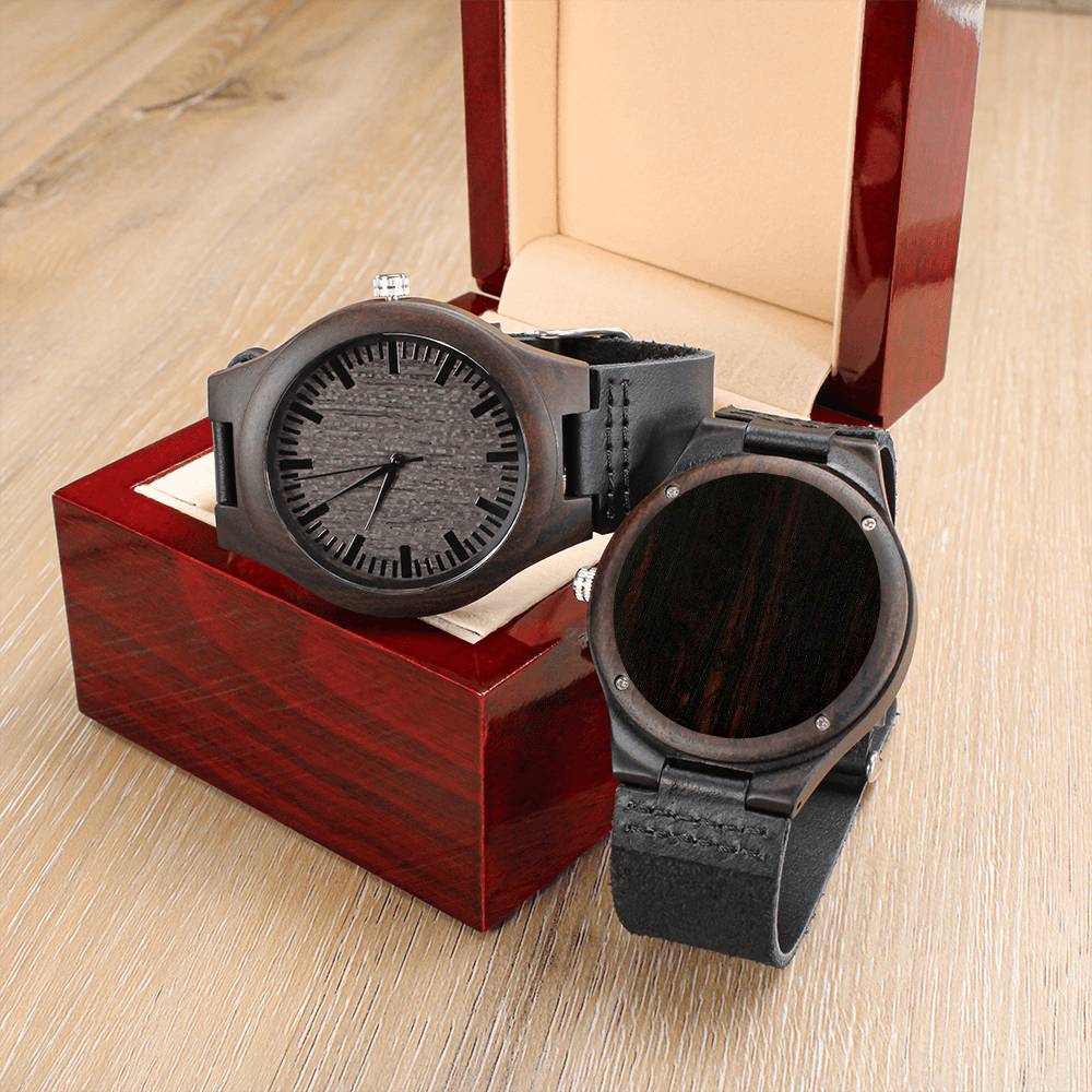 For That Special Guy - Engraved Wooden Watch