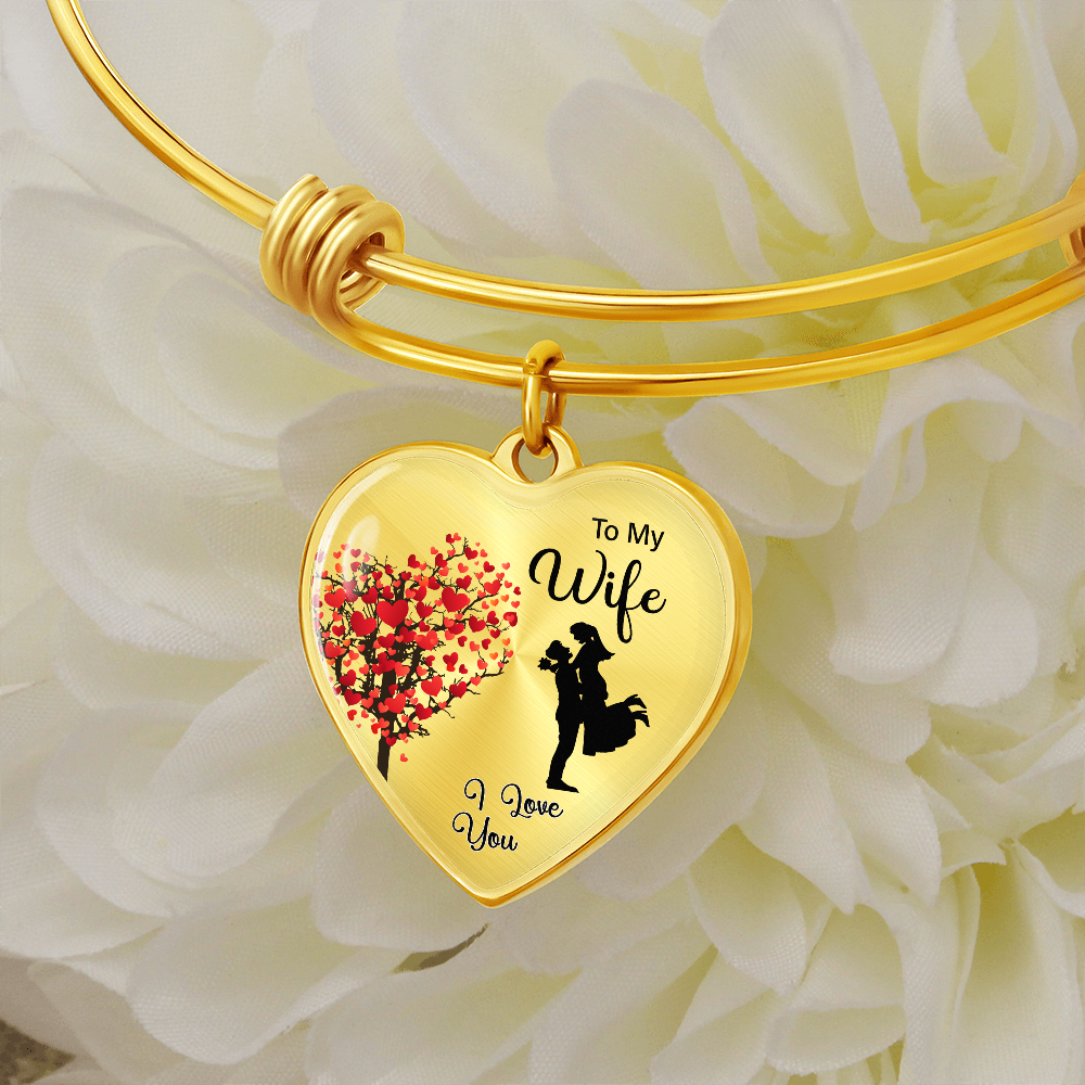 To My Wife, Our Lovely  Heart Pendant