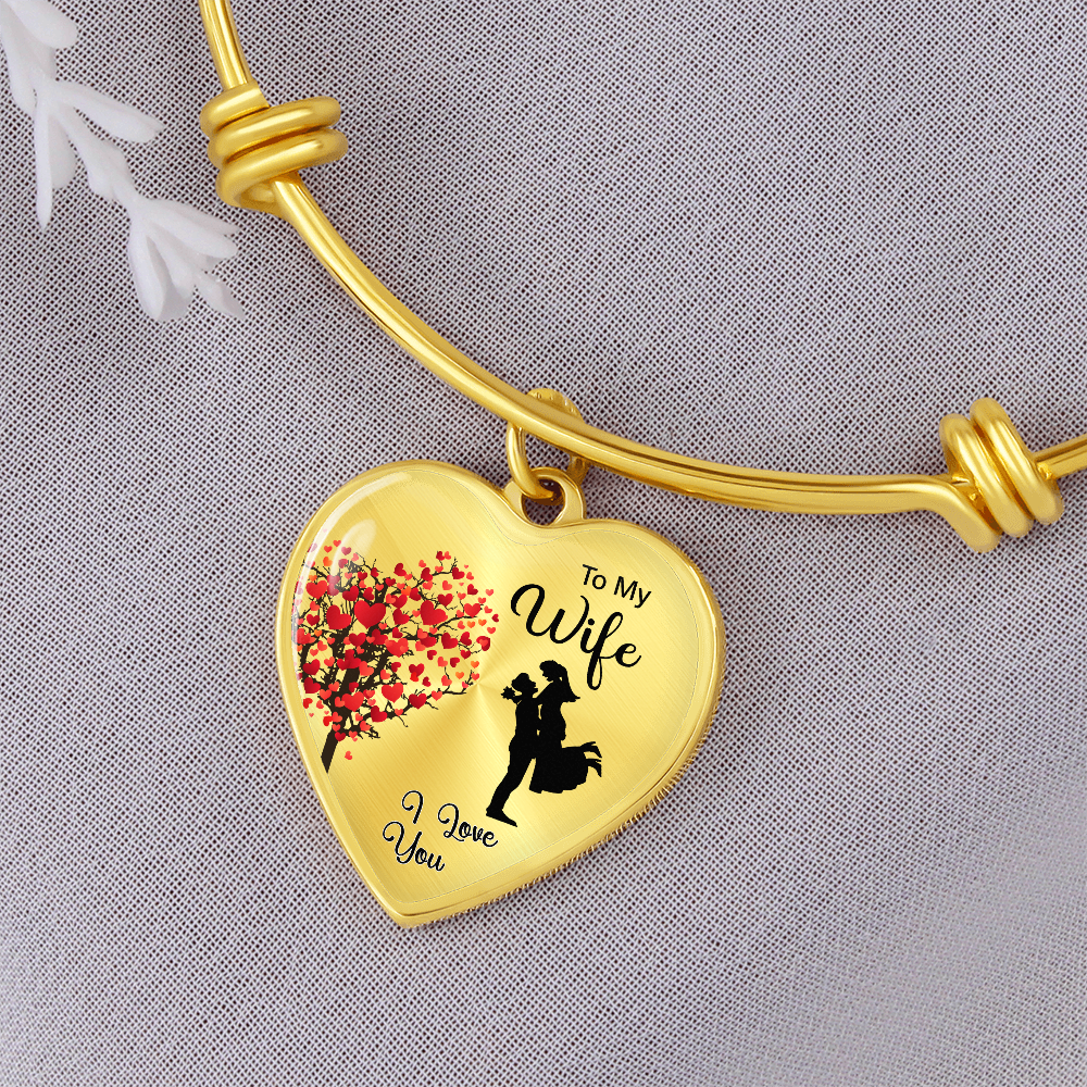 To My Wife, Our Lovely  Heart Pendant