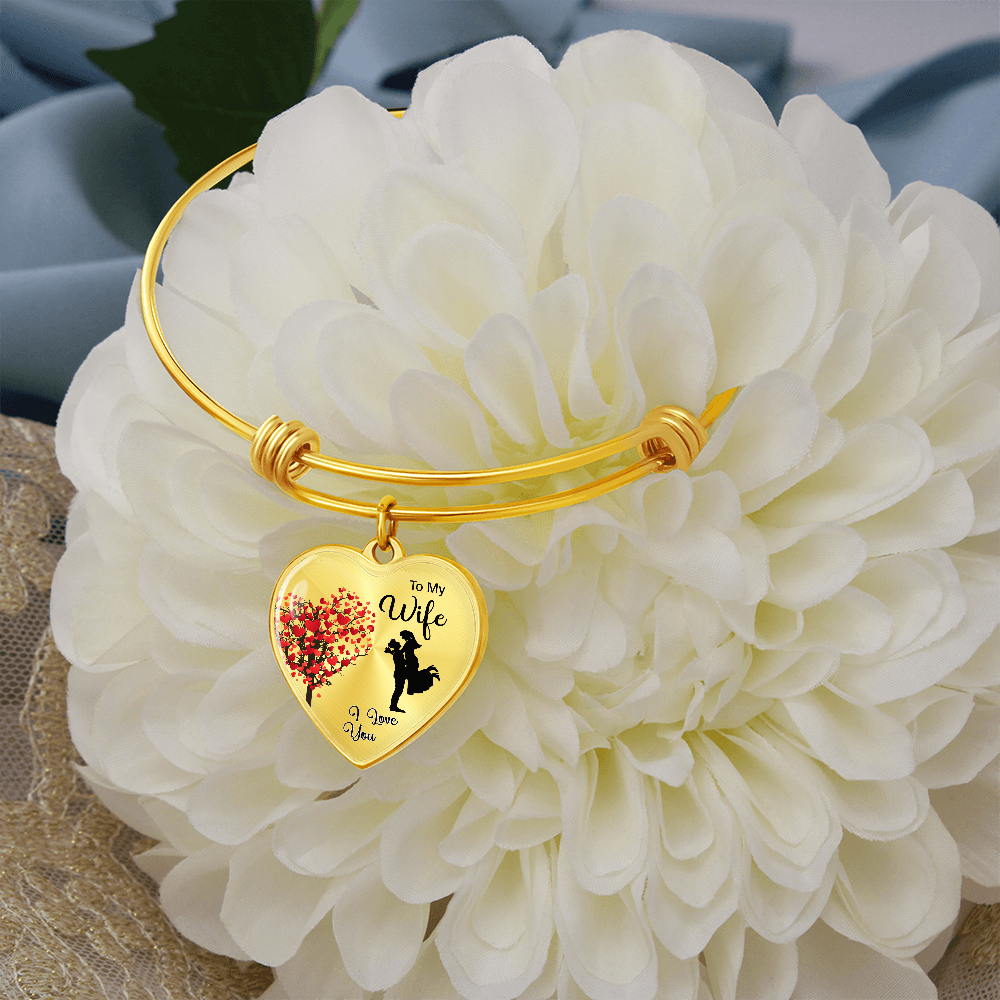 To My Wife, Our Lovely  Heart Pendant