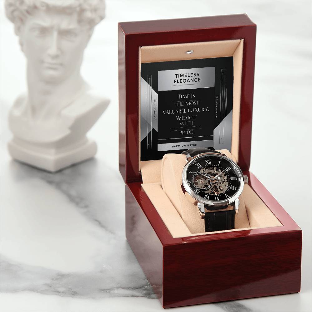 Men's Openwork Watch - A Timeless Blend of Classic and Modern Style