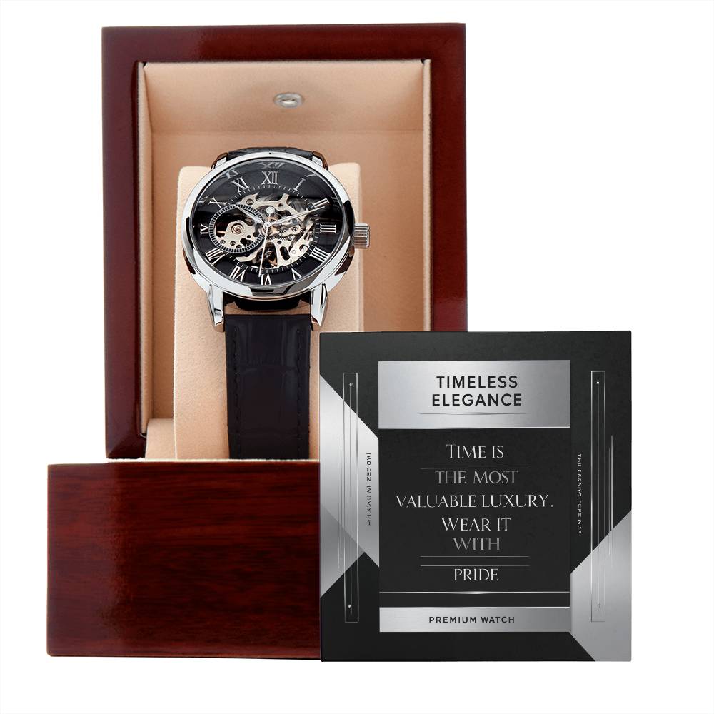 Men's Openwork Watch - A Timeless Blend of Classic and Modern Style