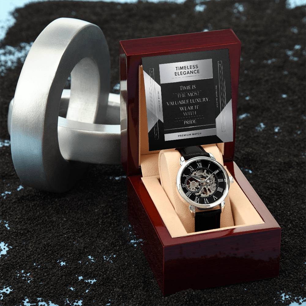 Men's Openwork Watch - A Timeless Blend of Classic and Modern Style