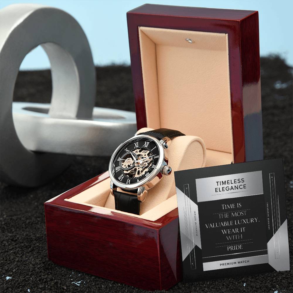 Men's Openwork Watch - A Timeless Blend of Classic and Modern Style