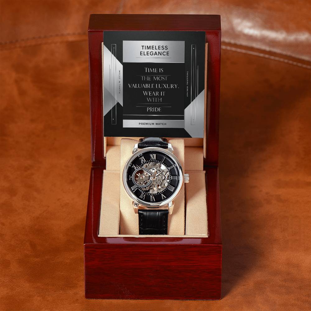 Men's Openwork Watch - A Timeless Blend of Classic and Modern Style