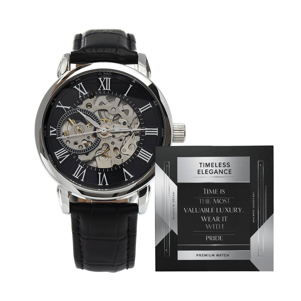Men's Openwork Watch - A Timeless Blend of Classic and Modern Style