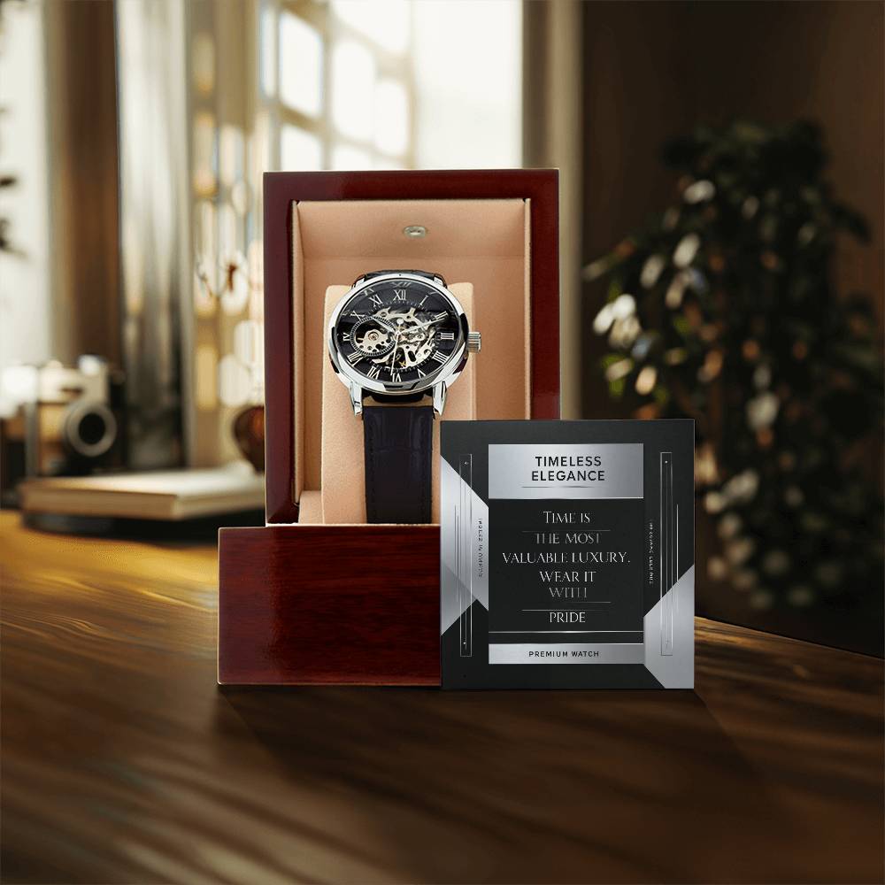 Men's Openwork Watch - A Timeless Blend of Classic and Modern Style