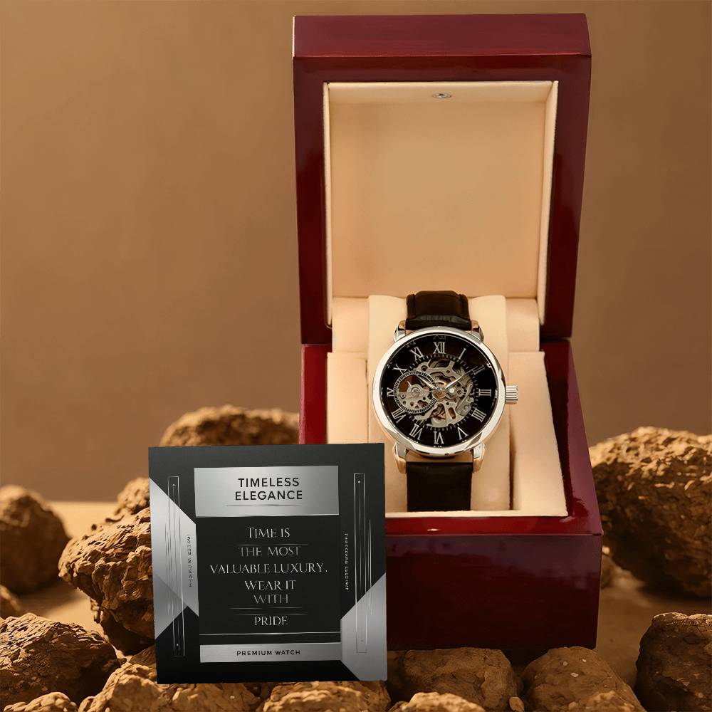 Men's Openwork Watch - A Timeless Blend of Classic and Modern Style