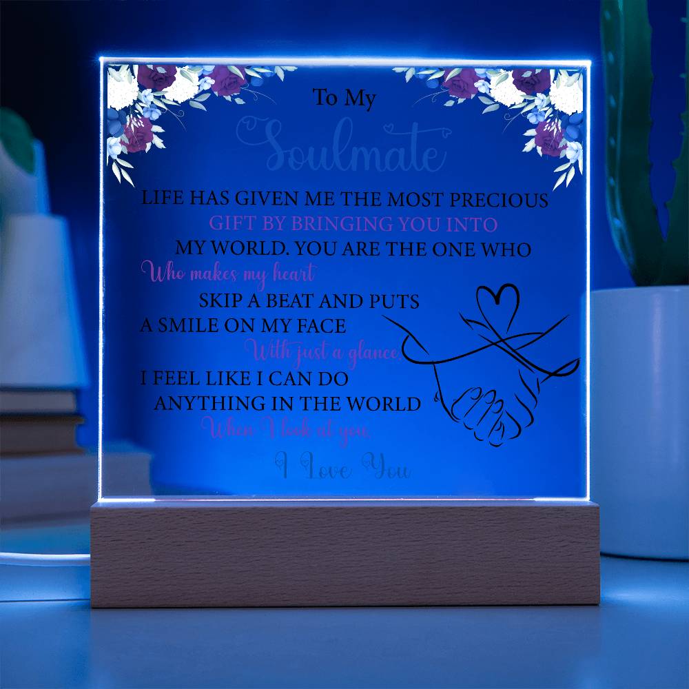 printed square acrylic plaque