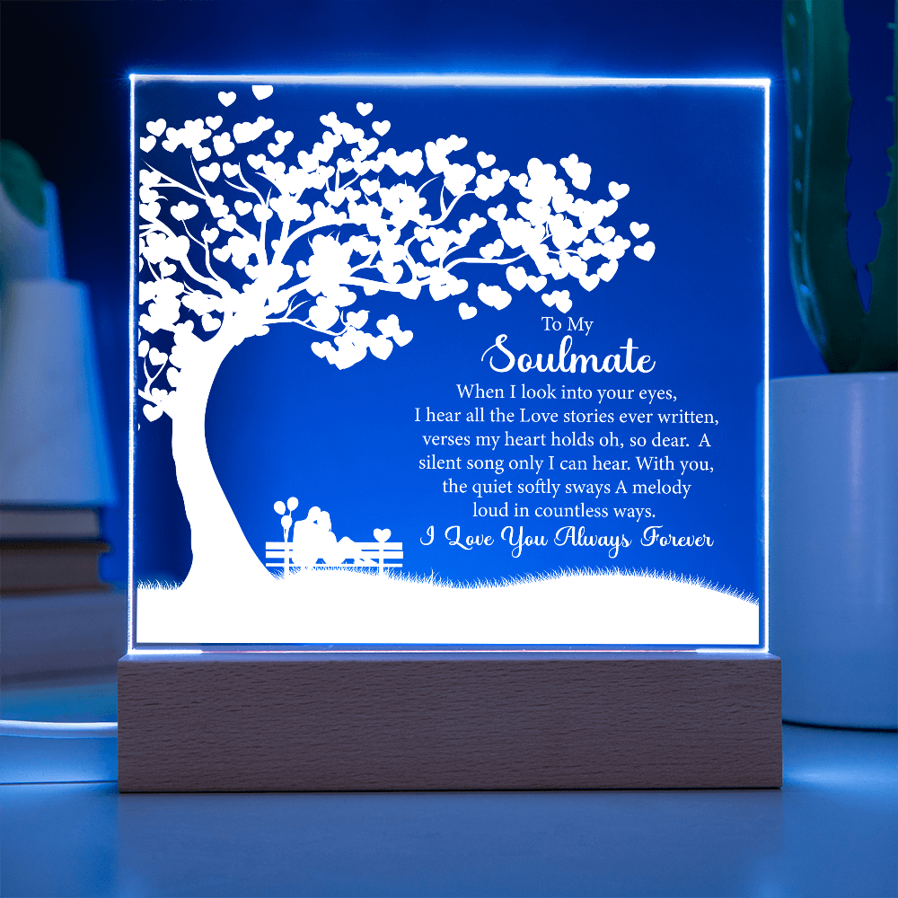 Soulmate, LED Acrylic Square Plaque