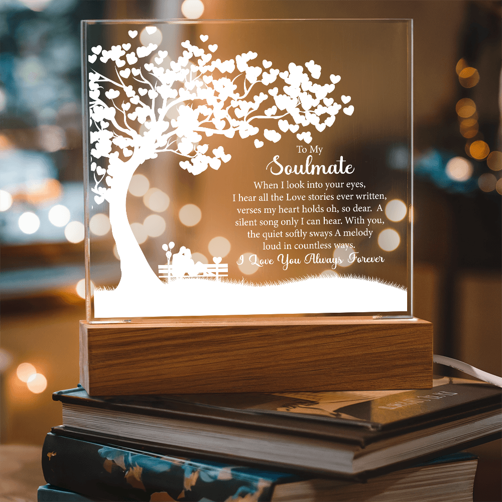 Soulmate, LED Acrylic Square Plaque