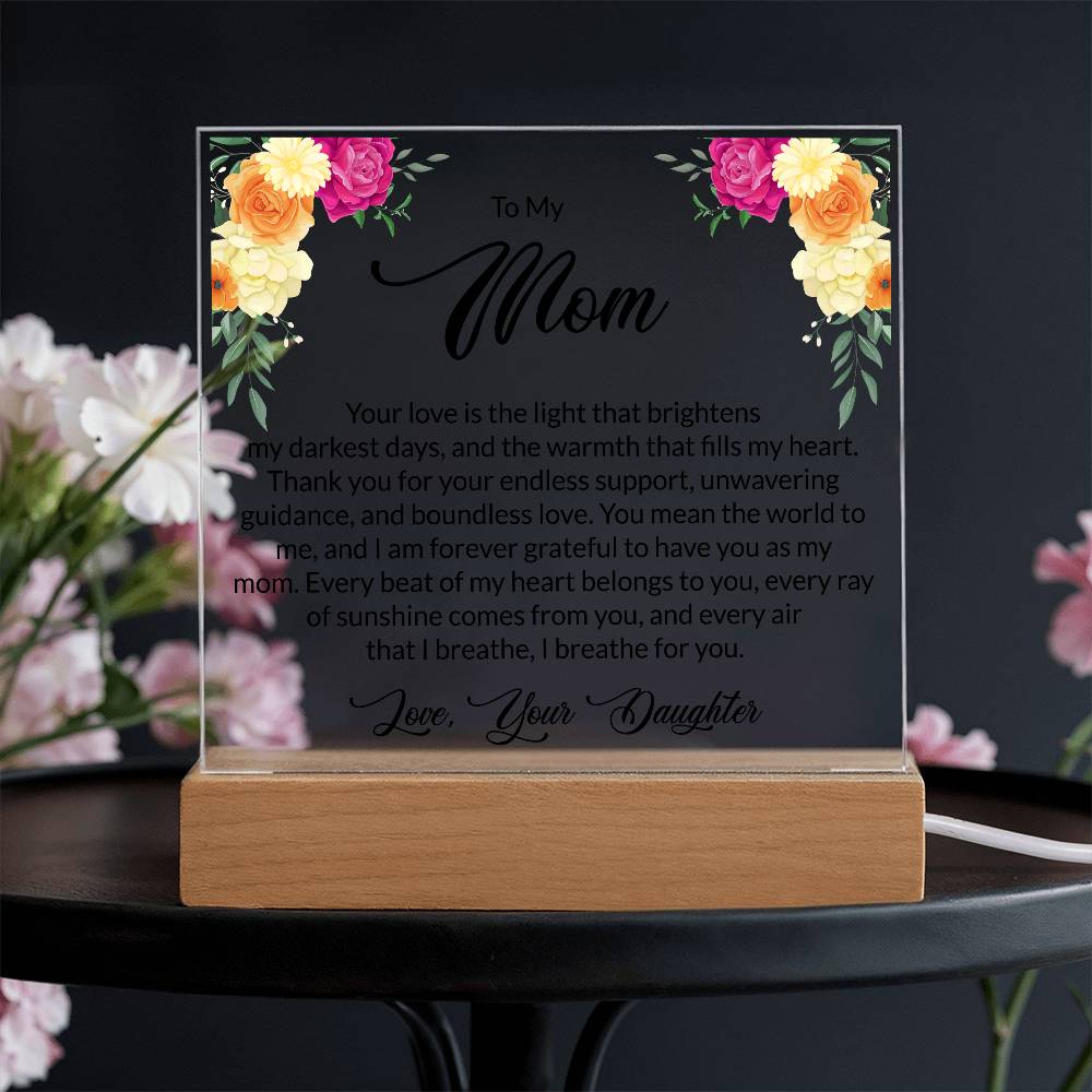 printed square acrylic plaque