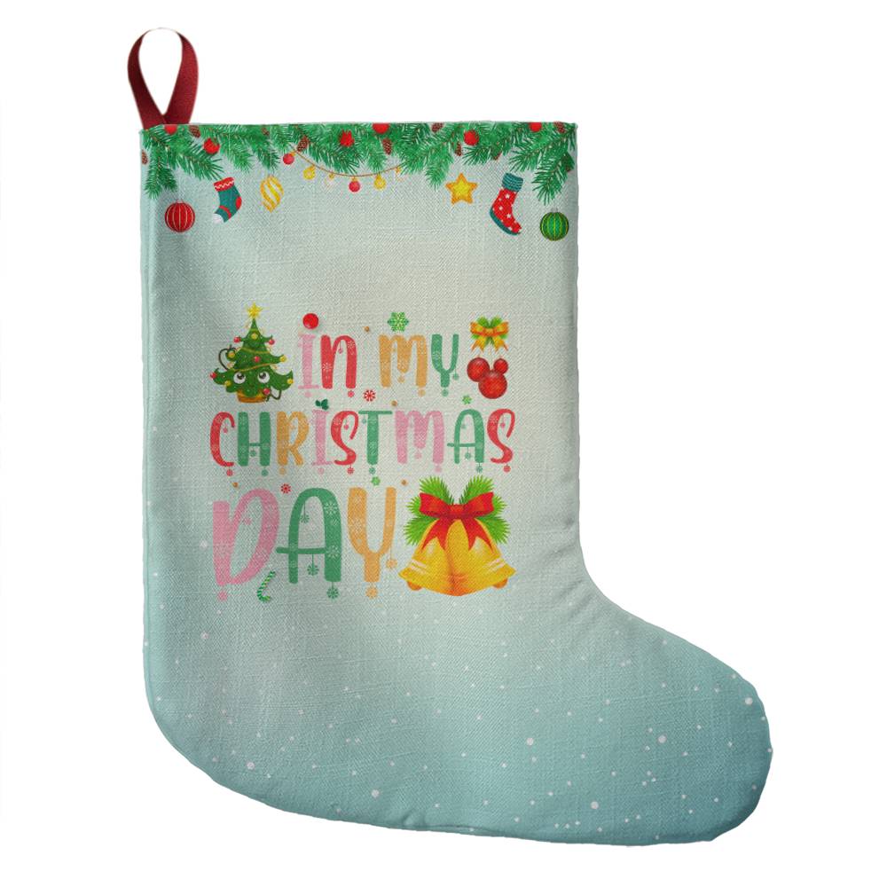 Giant Holiday Stocking   -  Green