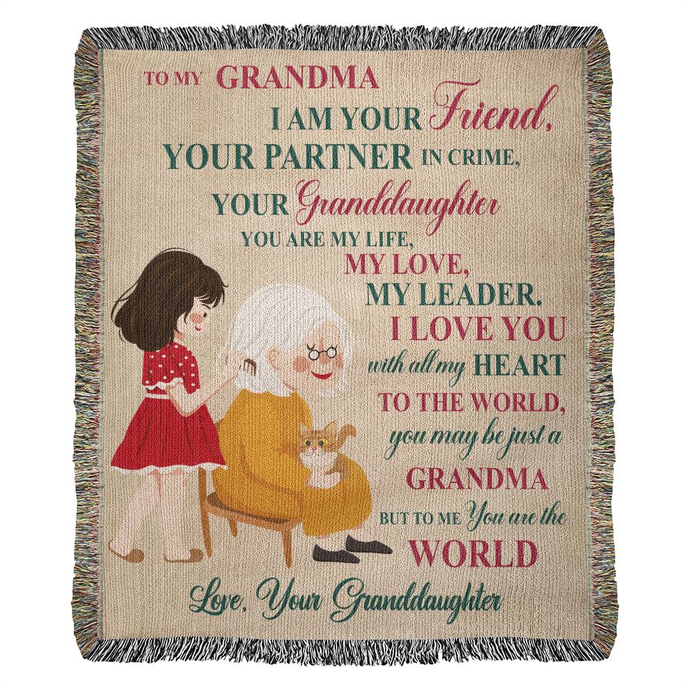 Love Your Grandmother - Heirloom Woven Blanket