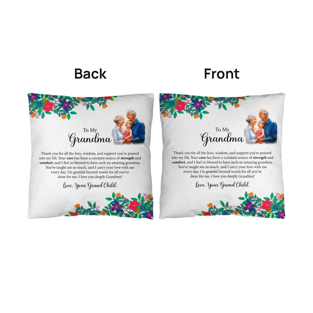 To My Grandparents - Indoor Outdoor Pillow - In Various Sizes