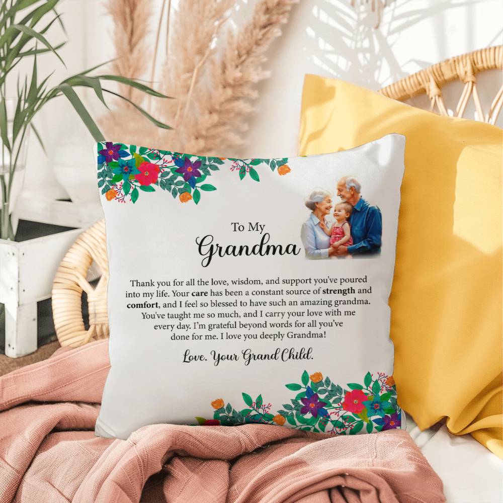 To My Grandparents - Indoor Outdoor Pillow - In Various Sizes