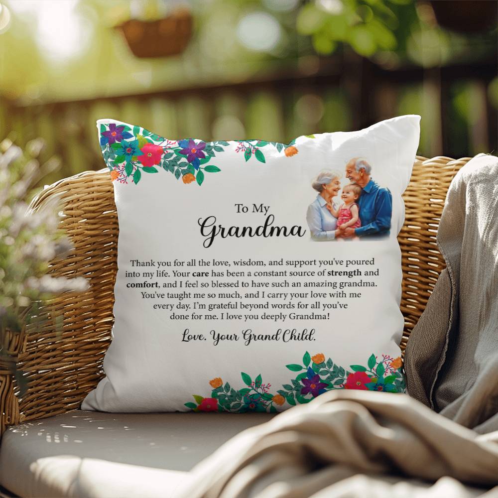 To My Grandparents - Indoor Outdoor Pillow - In Various Sizes