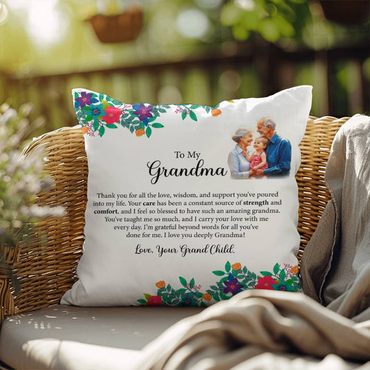 To My Grandparents - Indoor Outdoor Pillow - In Various Sizes