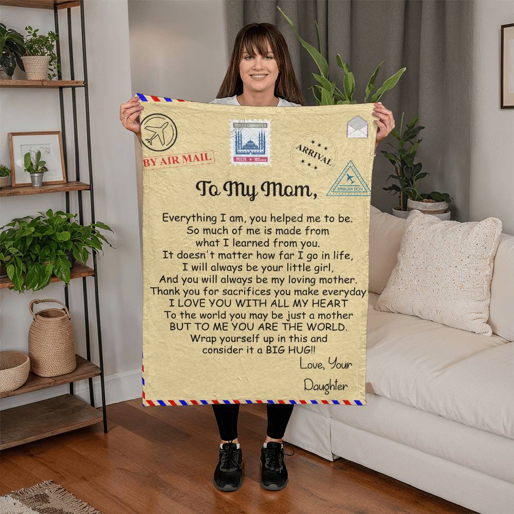 To My Mom || Mink Touch Fleece Blanket