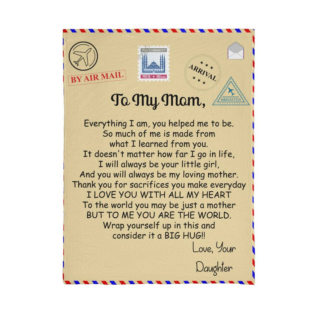 To My Mom || Mink Touch Fleece Blanket