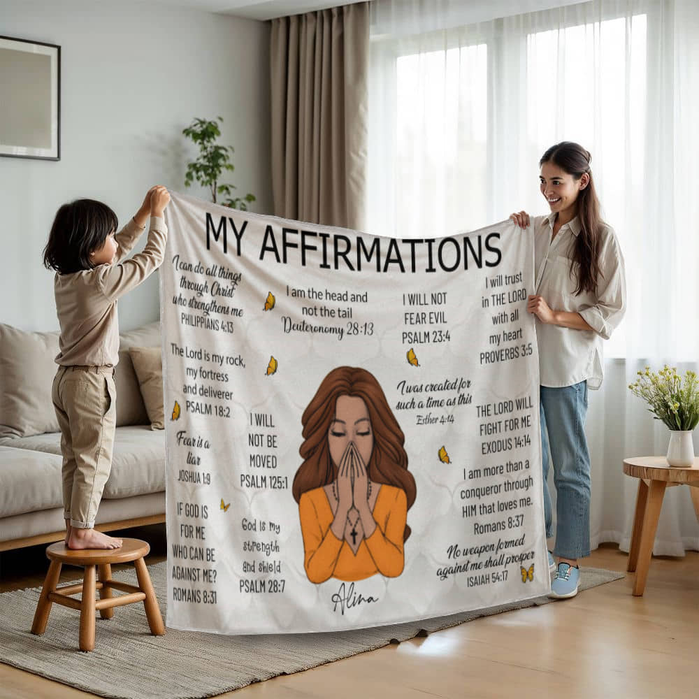 Prayer Blanket || Mink Touch Fleece Blanket