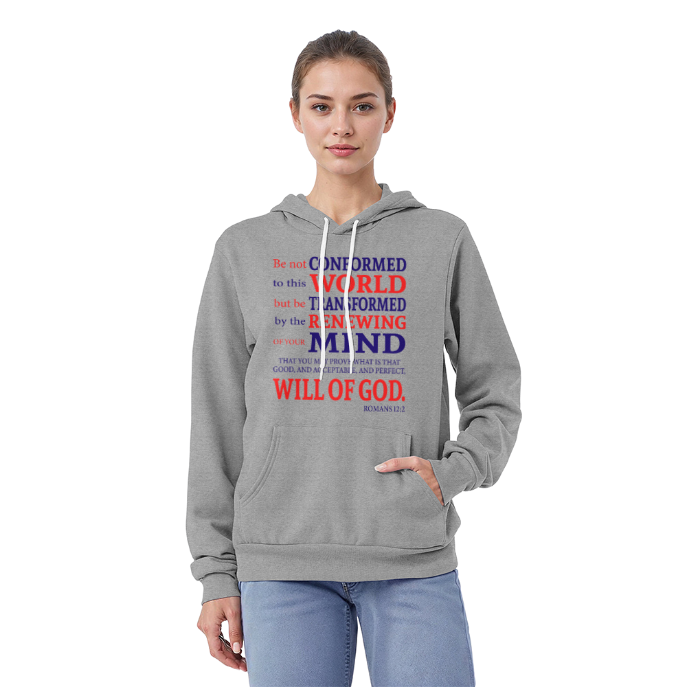 Bella + Canvas 3719 Unisex Pullover Hoodie Front Print