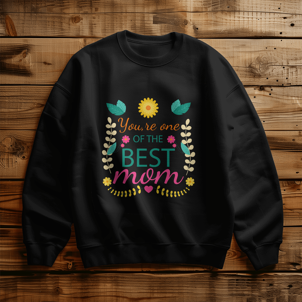 Gildan 18000 Unisex Crewneck Sweatshirt Front Print For Mom