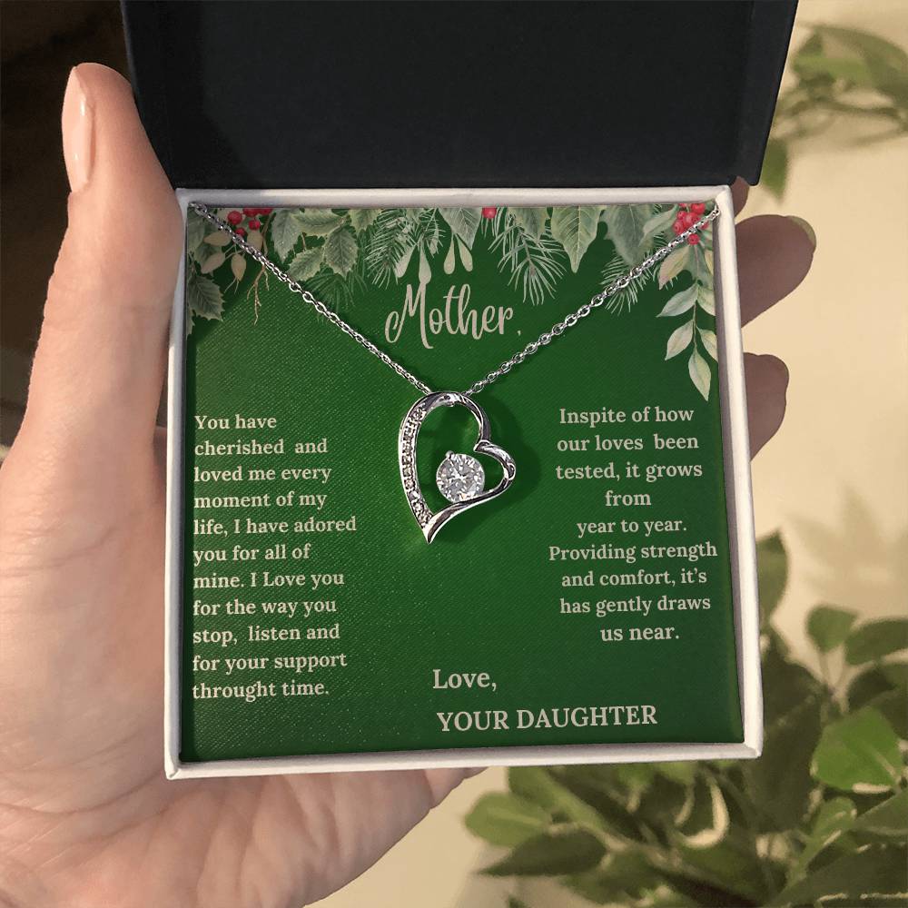 To My Mom - Forever Love Necklace -  A Classic Gift