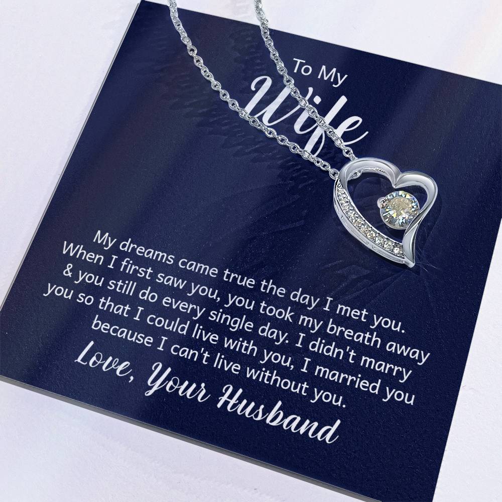 Forever Love Necklace With Message Card