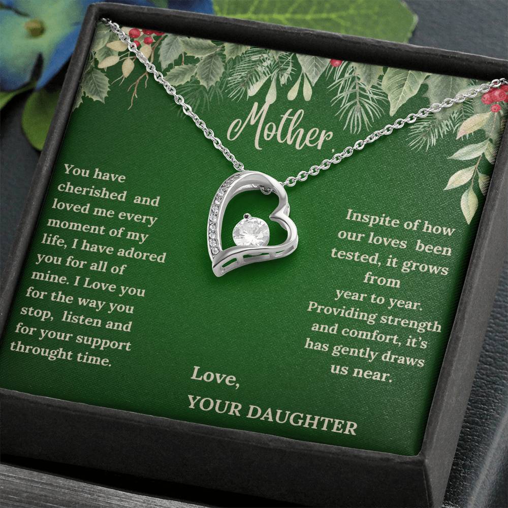 To My Mom - Forever Love Necklace -  A Classic Gift