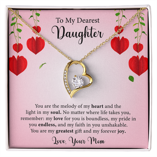 To My Daughter, Forever Love Necklace