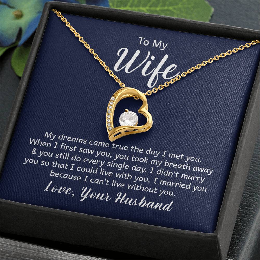 Forever Love Necklace With Message Card