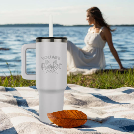 Pinnacle 40oz Tumbler - Laser engraved Fo Cat Lover