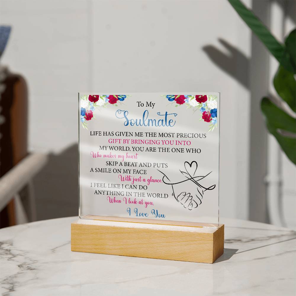 printed square acrylic plaque