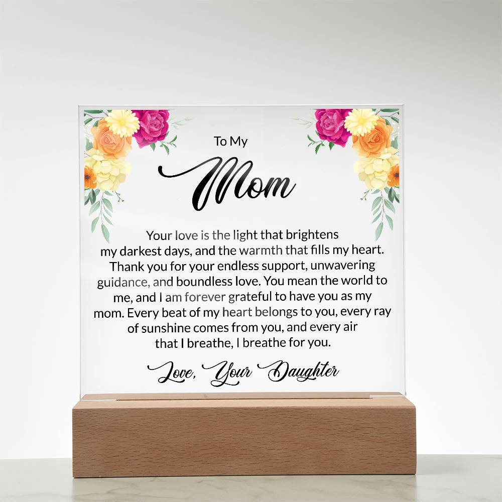 printed square acrylic plaque